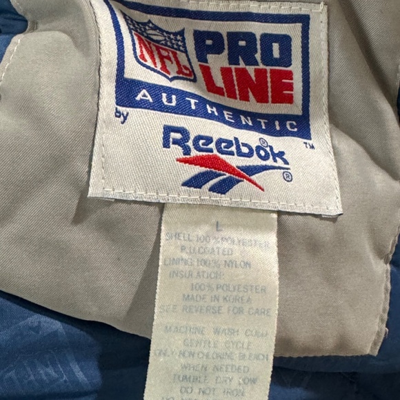 Vintage Pro Line Authentic Reebok Dallas Cowboys Jacket Size Large - Picture 12 of 12